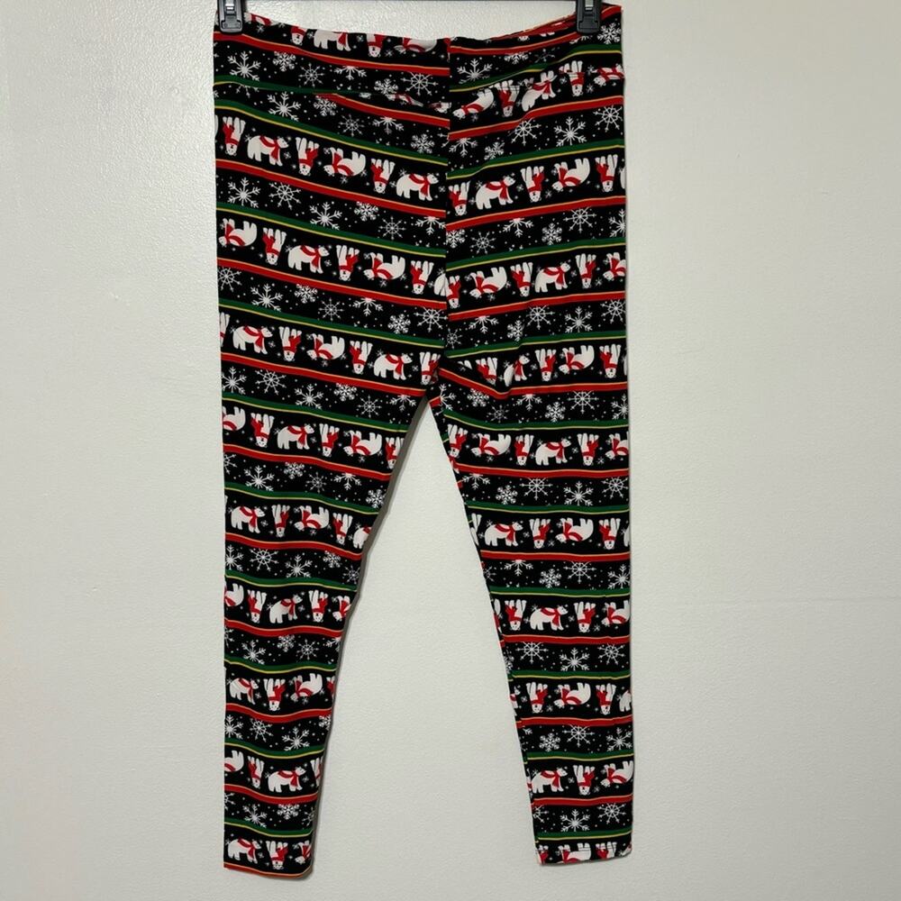 Fashion Nova Sleighbells Ring Christmas Leggings 2X NWT